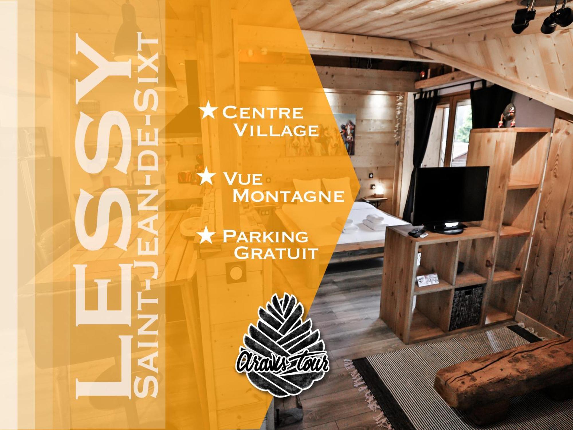 Studio Lessy - Centre Village - Aravistour Saint-Jean-de-Sixt Eksteriør billede